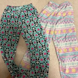 Fuzzy pajama pants - size 7-8